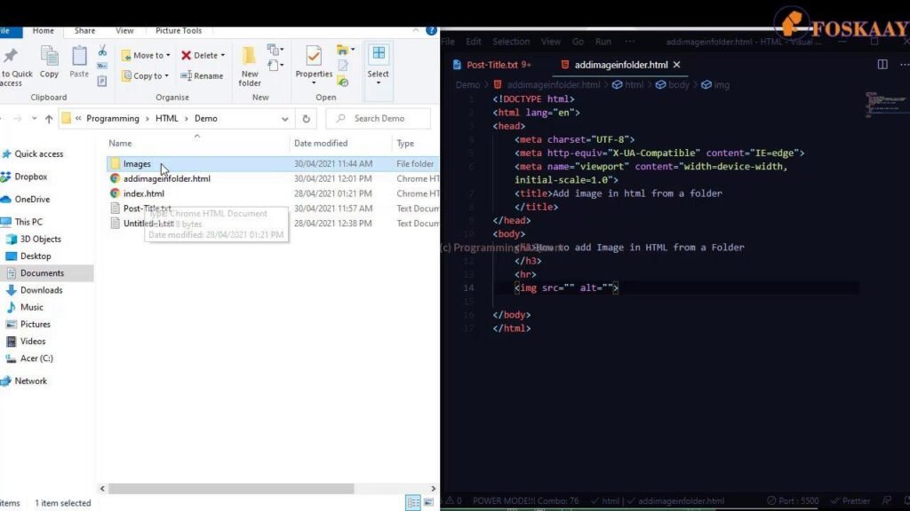 how to add image in html from a folder images 01