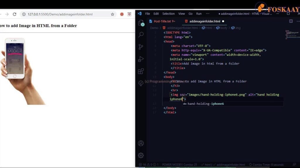 how to add image in html from a folder images 09