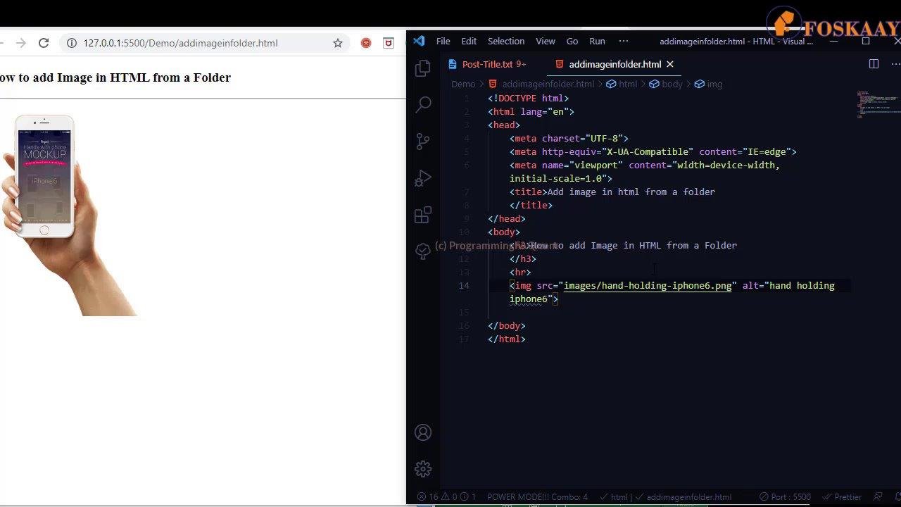 How To Add Image In HTML From A Folder [+Example Codes] - dProgramming ...