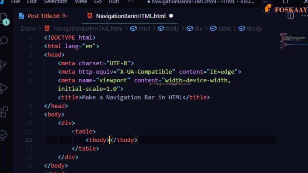 how to make a navigation bar in html images step 10
