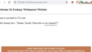 How To Run HTML Code In Visual Studio Code [+Example Codes ...