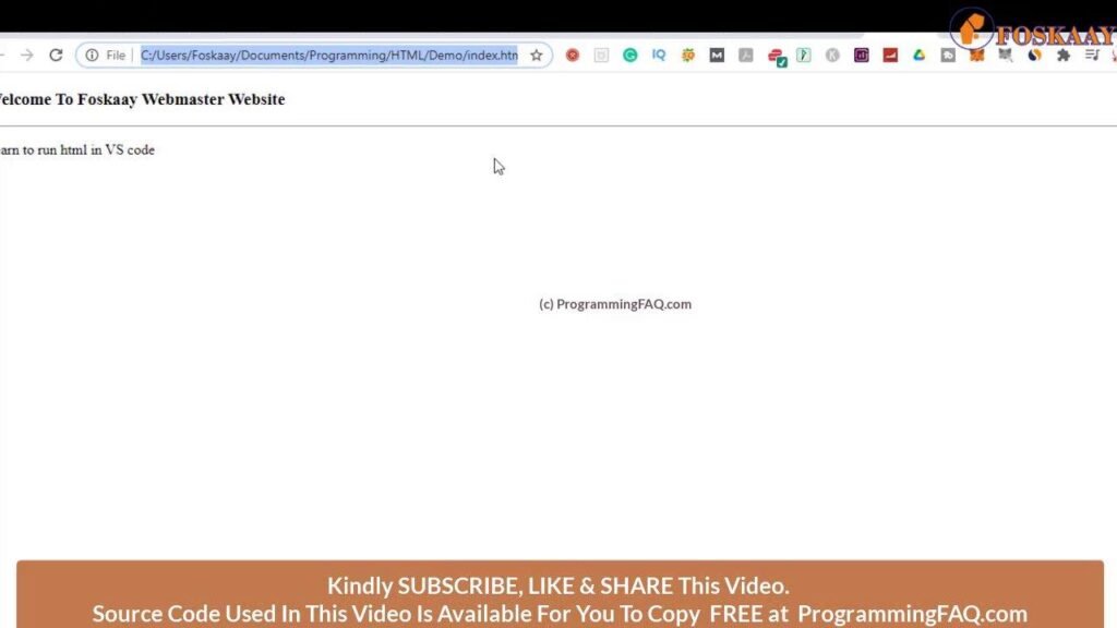 how to run html in visual studio code images Step 07