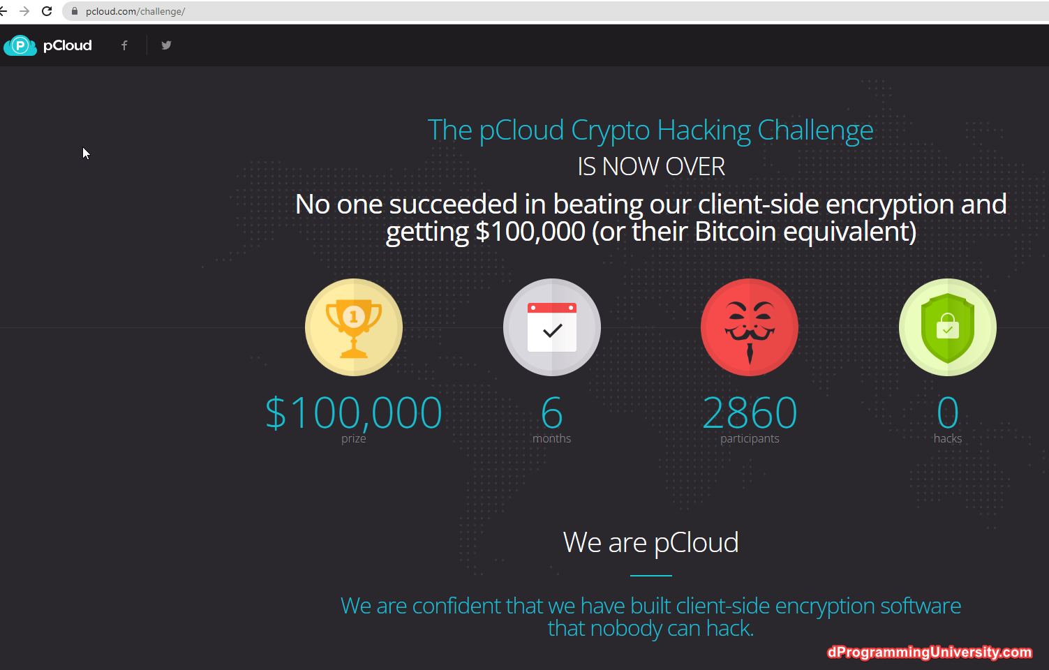 pCloud Encryptotion challenge  images-dprogramminguniversity