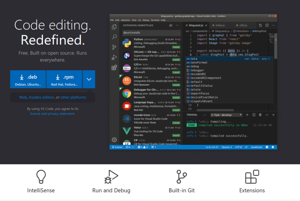 vscode installation images by dProgramming University