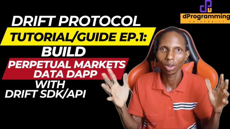Drift Protocol Tutorial For Developers Ep1: Build A Simple Application That Interacts with Drift APIs